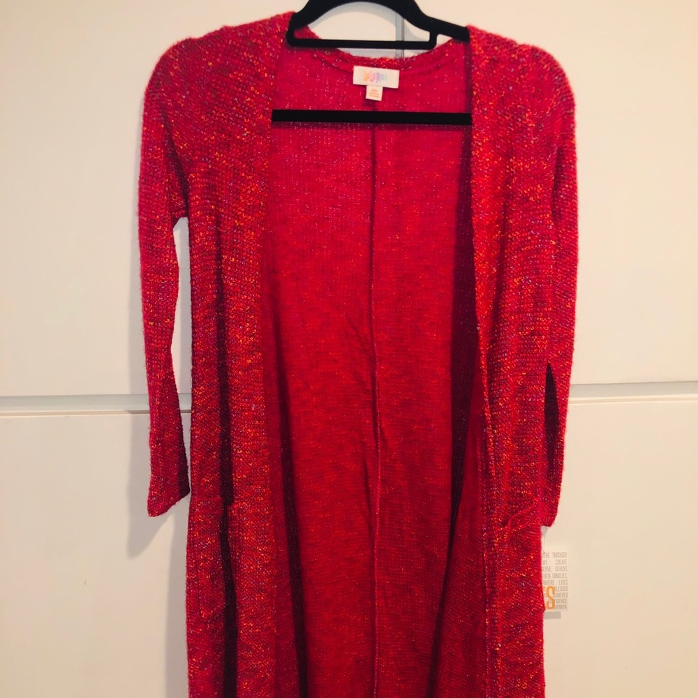 Lularoe Sarah cardigan/duster in tweed